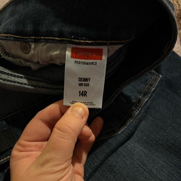 Express jeans, size 14 skinny mid rise stretch. Worn a handful of times at most - Picture 4 of 5